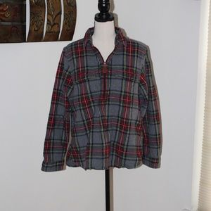 L.L. Bean, Relaxed fit cotton flannel plaid shirt